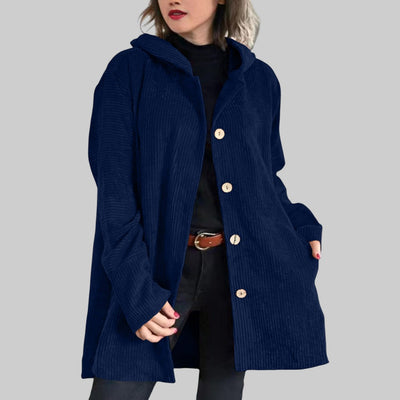 Cordia™ | Veste Matelassée en Velours Côtelé avec Capuche