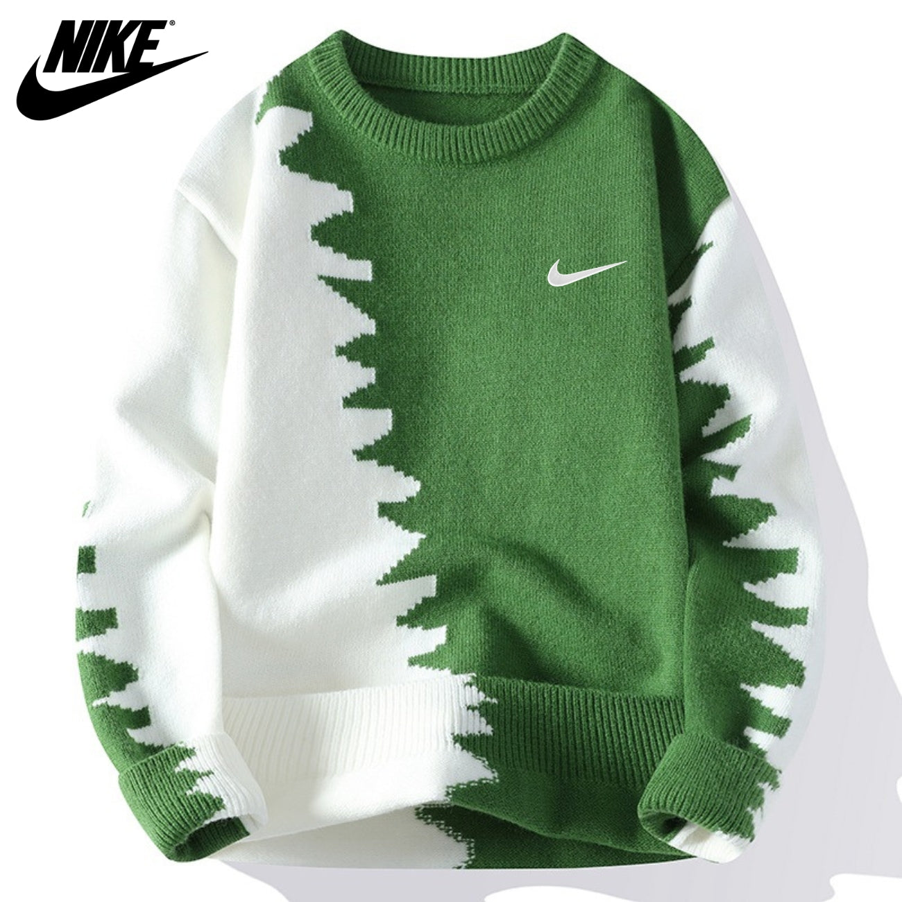 Pull en Maille Moderne à Motif Ondulé || VENTE DE LIQUIDATION