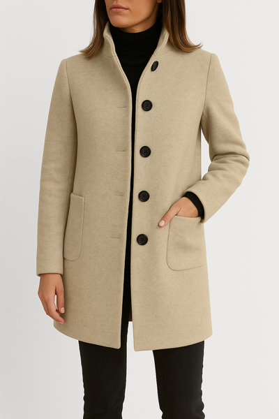 Juliette™ | Manteau Élégant à Col Haut
