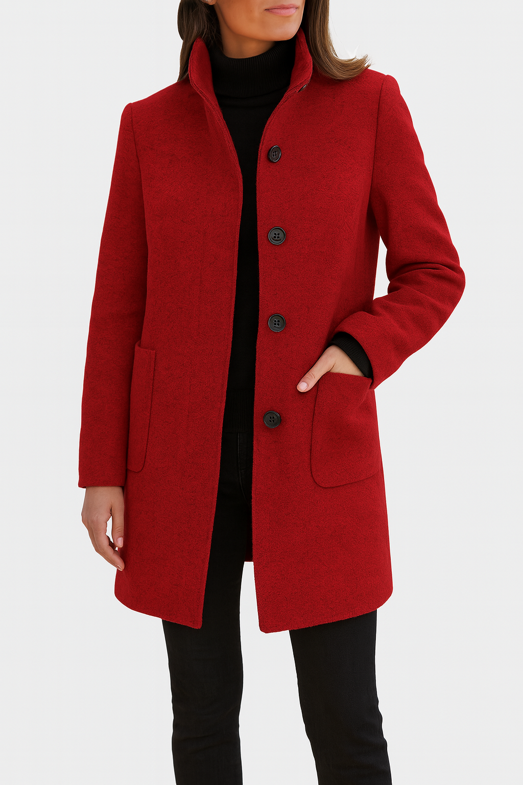 Juliette™ | Manteau Élégant à Col Haut