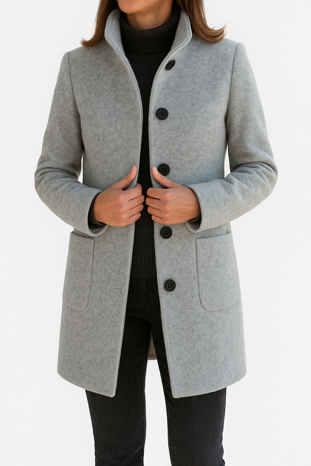 Juliette™ | Manteau Élégant à Col Haut