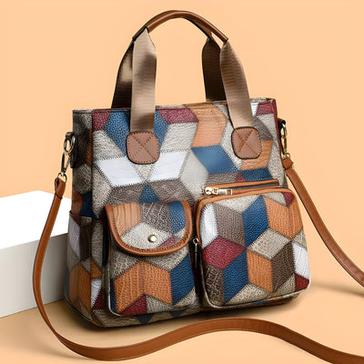 Navelle™ | Sac à main en cuir mosaïque