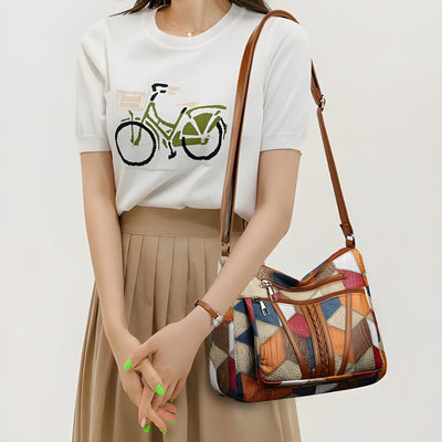 Navelle™ | Sac à main en cuir mosaïque