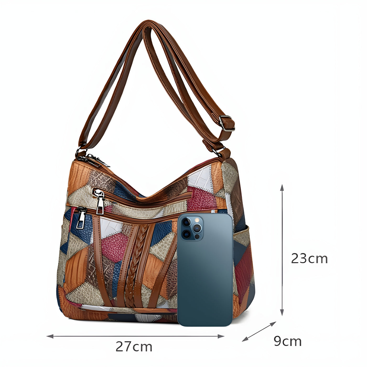 Navelle™ | Sac à main en cuir mosaïque