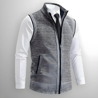 Henri™ | Gilet zippé en laine mélangée